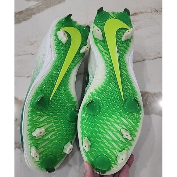 Nike Lunar Vapor Ultrafly Elite Baseball Cleats Green White 852686-303 Men's 13 - Picture 5 of 9